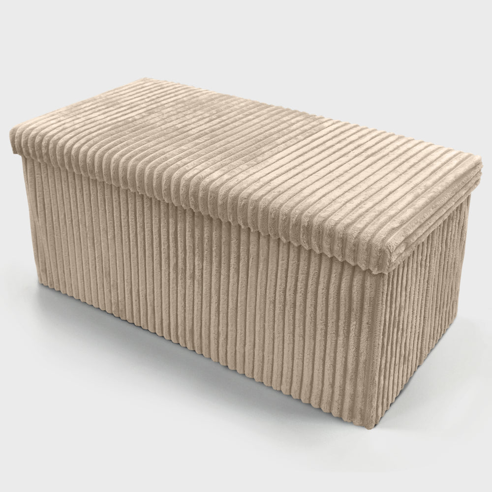 Velosso Large Natural Corduroy Storage Box