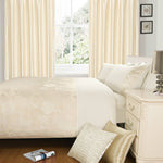 Intimates Lina Jacquard Natural Duvet Cover & Pillowcase Set