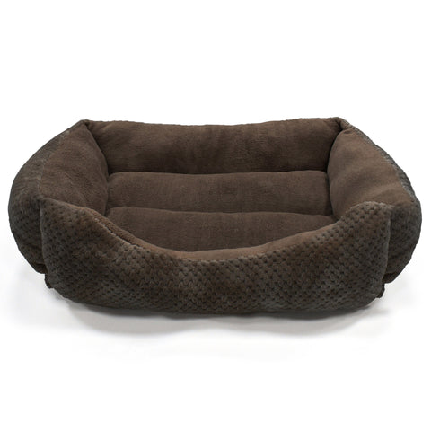 Pet Winks Luxury Soft Touch Cuddle Chocolate Pet Bed