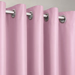 Velosso Manhattan Baby Pink Thermal Blackout Ready Made Eyelet Curtains