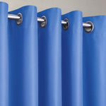 Velosso Manhattan Blue Thermal Blackout Ready Made Eyelet Curtains