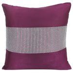 Velosso Manhattan Plum Diamante Cushion Cover