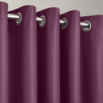 Velosso Manhattan Thermal Blackout Plum Eyelet Curtains
