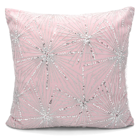 Intimates Marini Crinkle Sequins Pink Cushion Cover