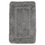 Velosso Mayfair Soft Touch Deep Pile Plain Grey Bath Mat Rug