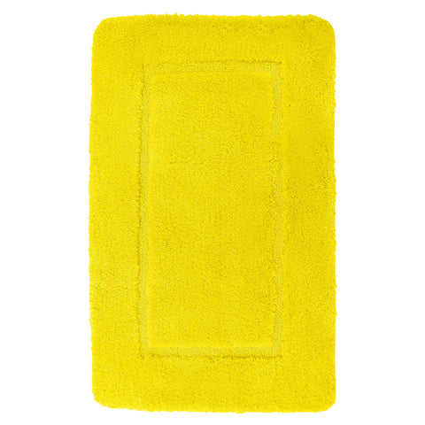 Velosso Mayfair Soft Touch Deep Pile Yellow Bath Mat Rug