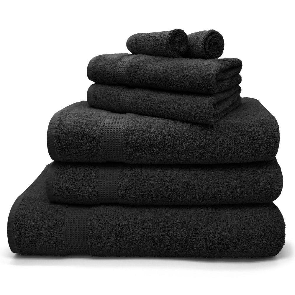 Velosso Mayfair Luxury Egyptian 600gsm Black Cotton Towels