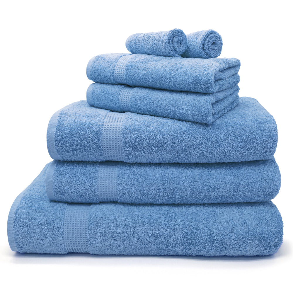 Velosso Mayfair Luxury Egyptian 600gsm Blue Cotton Towels