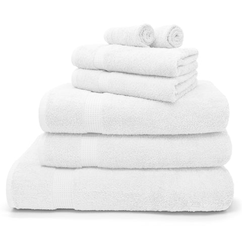 Velosso Mayfair Luxury Egyptian 600gsm White Cotton Towels