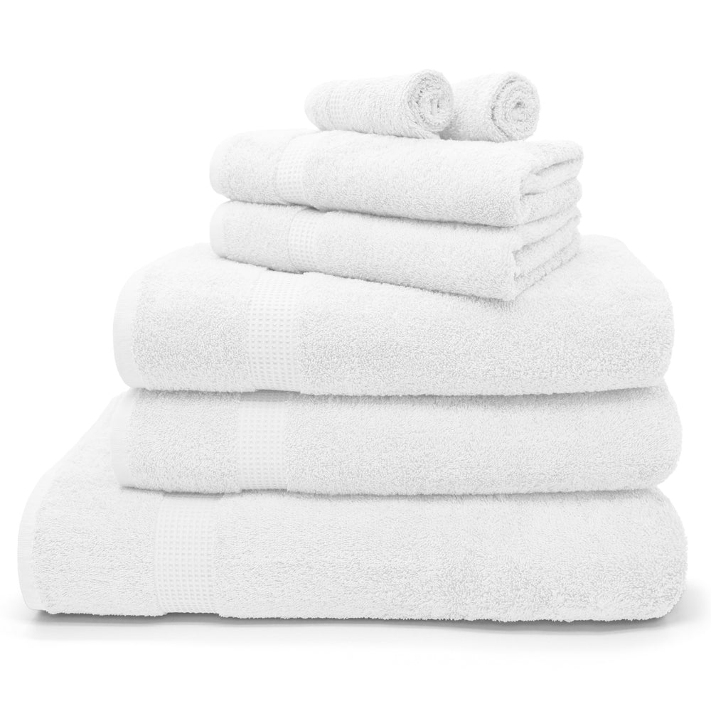 Velosso Mayfair Luxury Egyptian 600gsm White Cotton Towels
