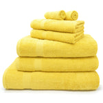 Yellow egyptian cotton towels sale