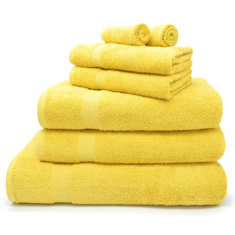 Velosso Mayfair Luxury Egyptian 600gsm Yellow Cotton Towels