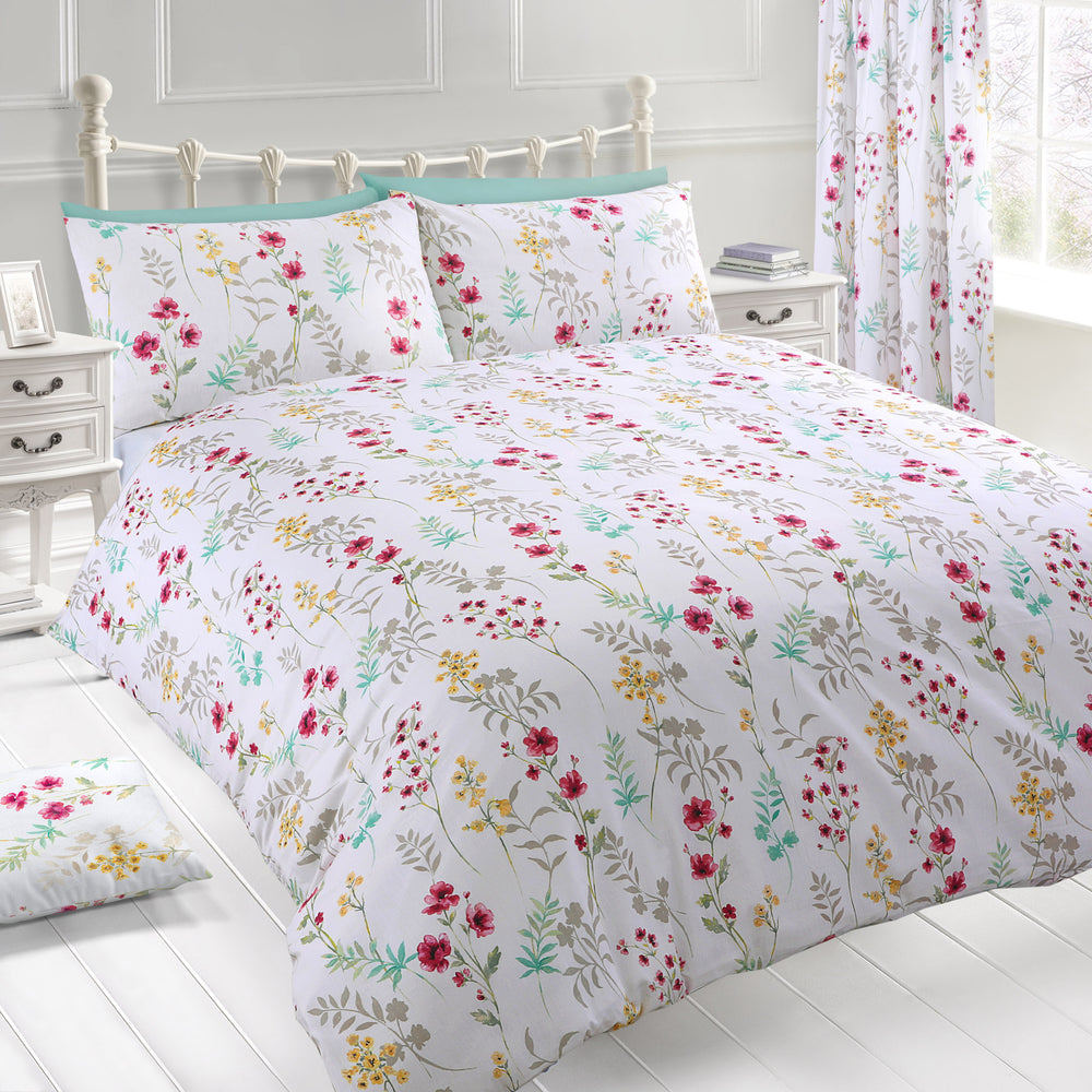 Velosso Meadow Floral Duvet Cover & Pillowcase Set