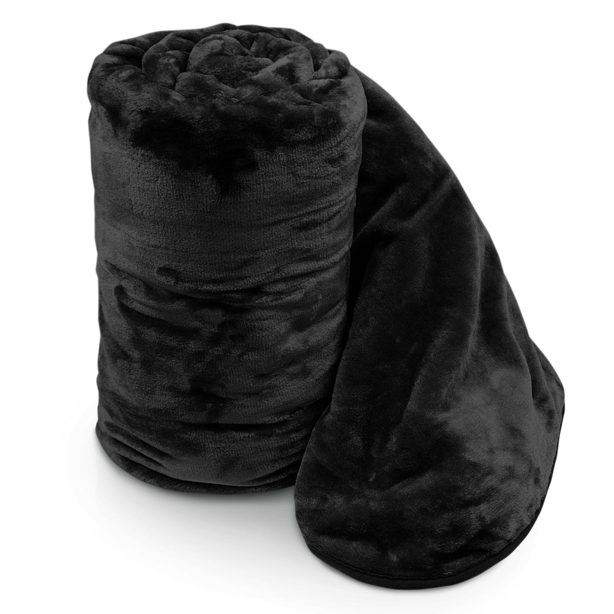 Velosso Black Faux Fur Mink Blanket Linens Online