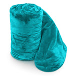 Velosso Faux Fur Mink Teal Blanket