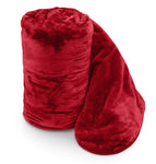 Velosso Faux Fur Mink Red Blanket