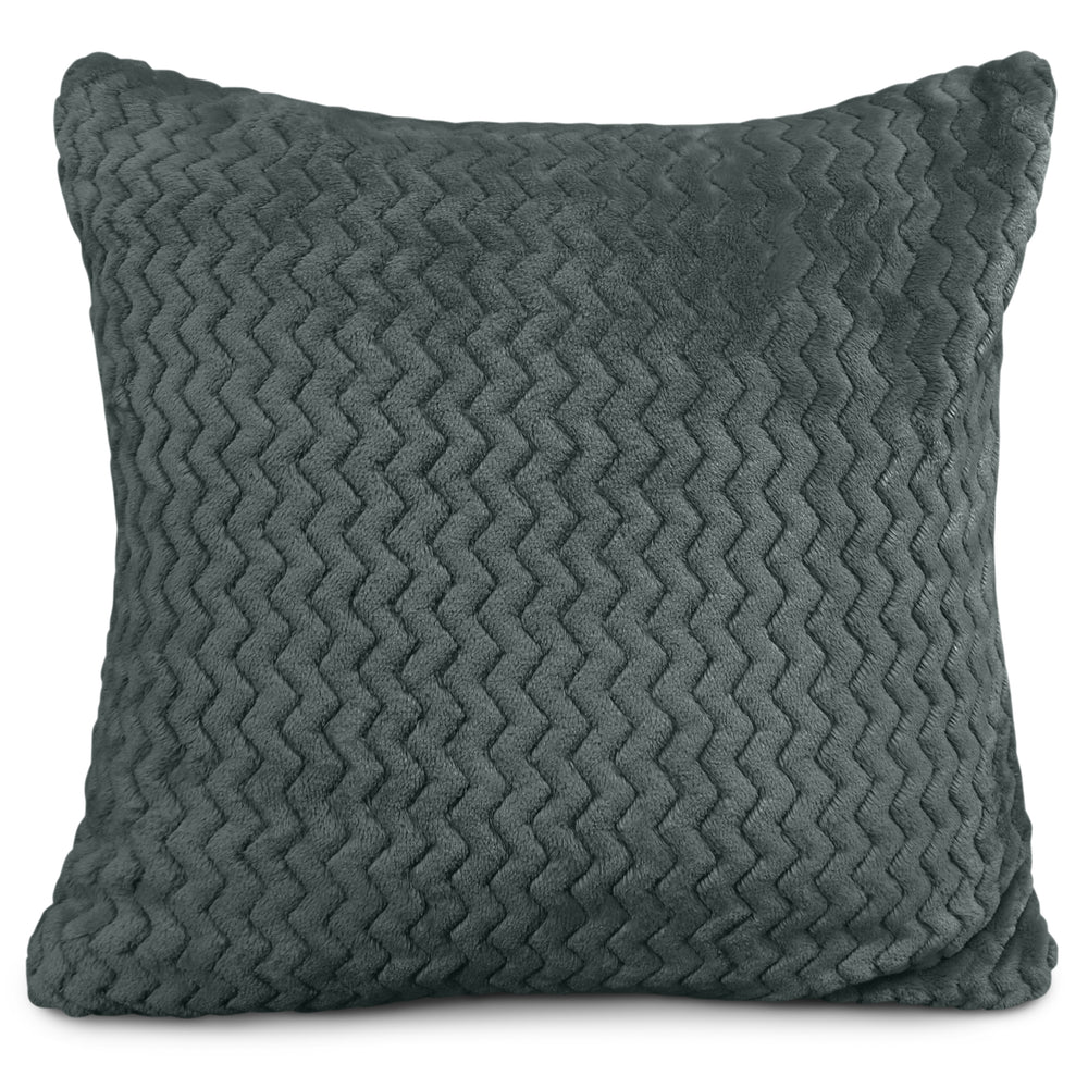Velosso Moda Plush Charcoal Cushion Cover
