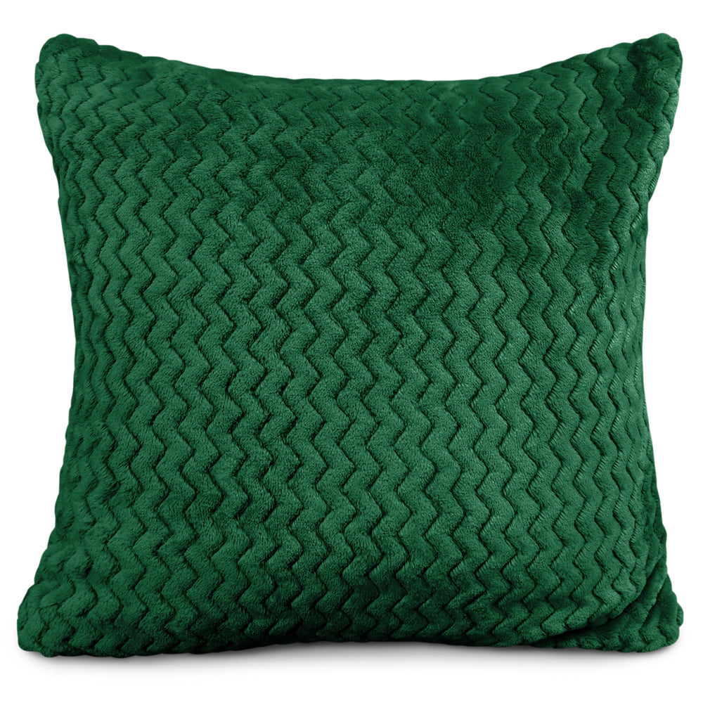Velosso Moda Plush Emerald Green Cushion Cover