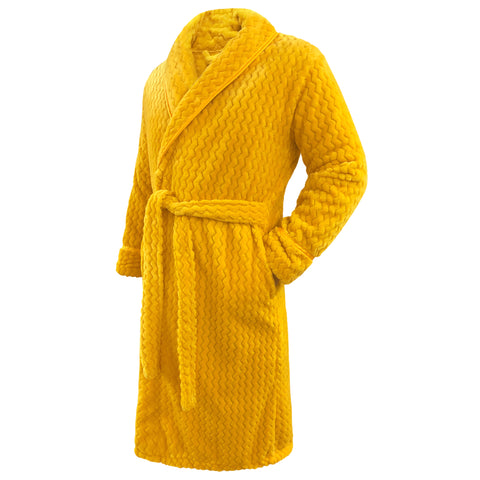 Velosso Moda Chevron Ochre Bath Robe