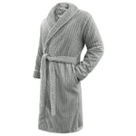 Velosso Moda Chevron Silver Bath Robe