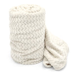 Velosso Chevron Moda Plush Cream Blanket