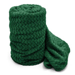Velosso Chevron Moda Plush Emerald Green Blanket