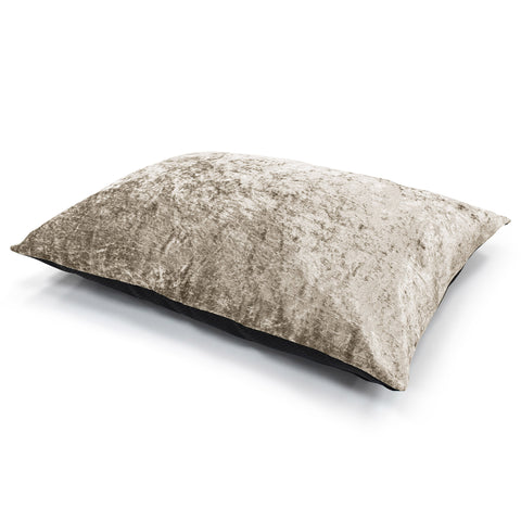 Velosso Natural Crushed Velvet Floor Cushion