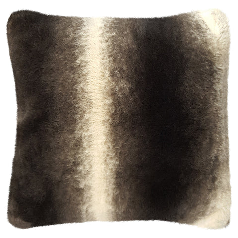 Velosso Nebraska Brown Faux Fur Cushion Cover