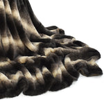 Velosso Nebraska Luxury Brown Faux Fur Throw