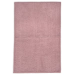 Velosso Luxury Shaggy Noodle Blush Pink Bath Mat