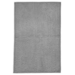 Velosso Luxury Shaggy Noodle Grey Bath Mat
