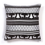 Velosso Nordic Snowflake Christmas Festive Chenille Filled Cushion