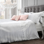 Intimates Nouvelle Faux Silk Lace Duvet Cover & Pillowcase Set