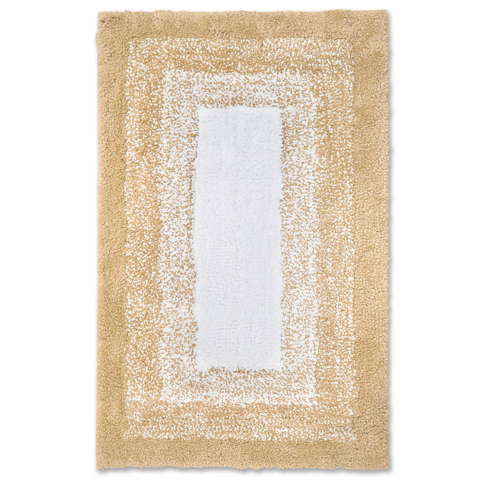 Velosso Luxury Nova Deep Pile Bath Mat Rug Natural
