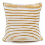 Velosso Corduroy Plush Printed Ochre Cushion Cover