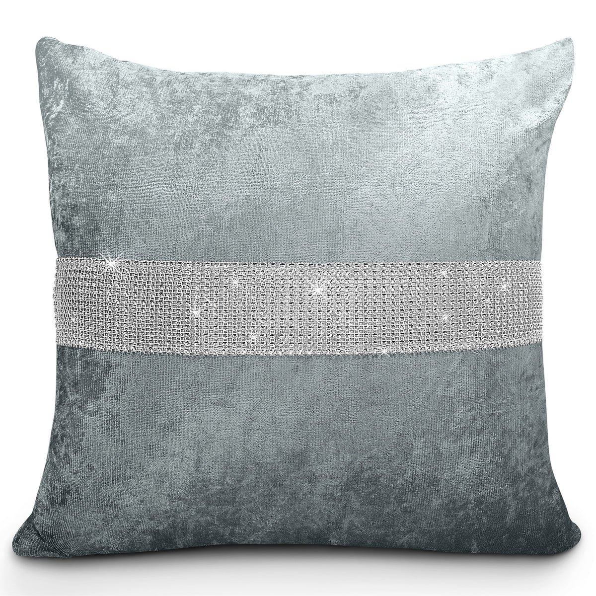 Grey crushed velvet cushion covers hot sale