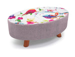 Velosso Oriental Birds Oval Footstool