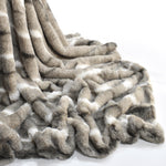 Velosso Luxury Oxen Natural Faux Fur Throw