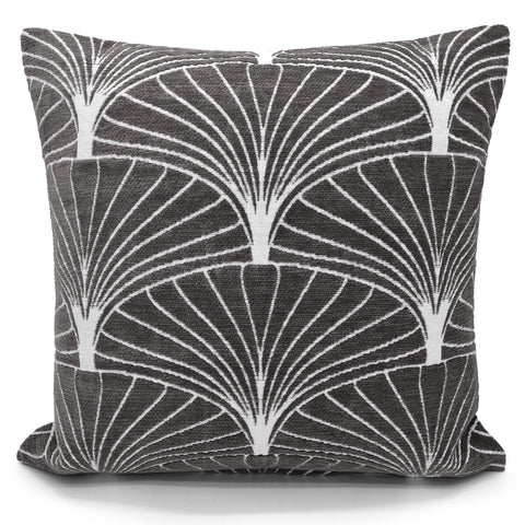 Velosso Palermo Charcoal Chenille Cushion Cover
