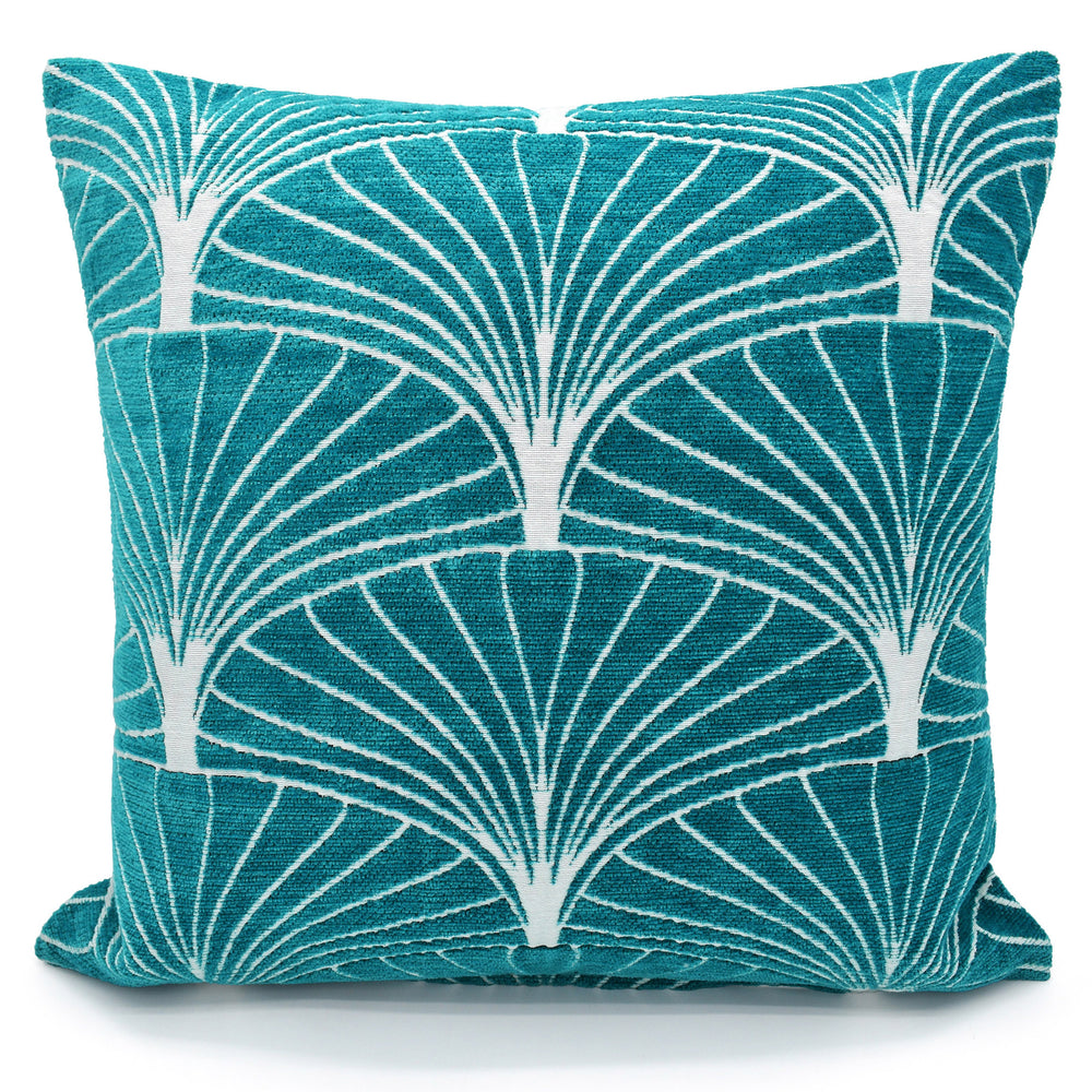 Velosso Palermo Teal Chenille Cushion Cover