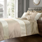 Sweet Dreams Pandora Jacquard Latte Duvet Cover & Pillowcase Set