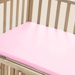 2 Pack Pink Flannelette Flat Cot Sheets