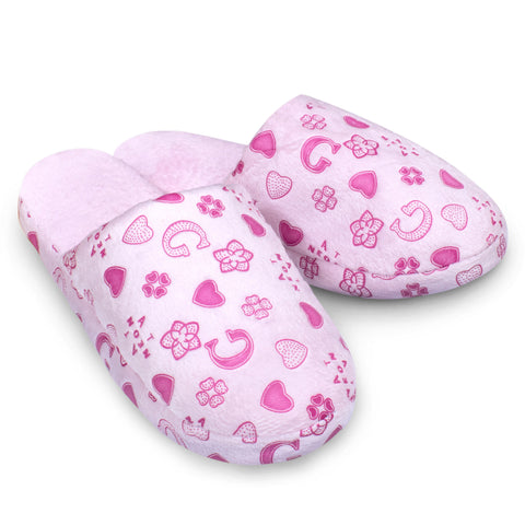 Velosso Pink Hearts Slippers