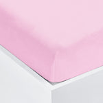2 Pack Pink Jersey Fitted Cot Sheets