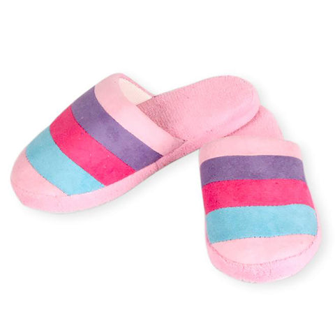Velosso Pink Striped Slippers