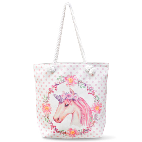 Velosso Unicorn Pink Shopping Tote Bag
