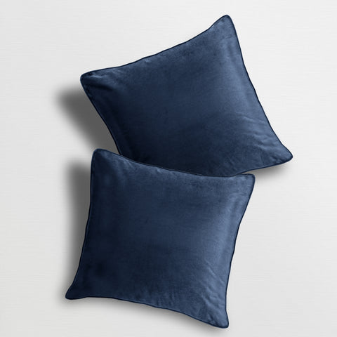 Velosso Luna Velvet Plain Navy Cushion Cover