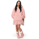 Velosso Blush Pink Oversized Sweatshirt