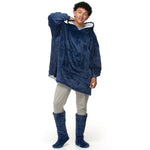 Velosso Navy Blue Oversized Sweatshirt