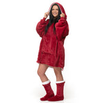 Velosso Burgundy Oversized Sweatshirt